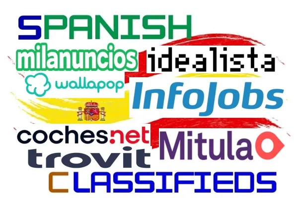Логотипи водећих сајтова са малим огласима у Шпанији
